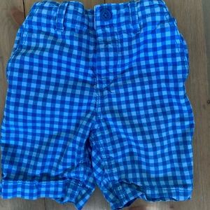 Blue gingham Gap shorts